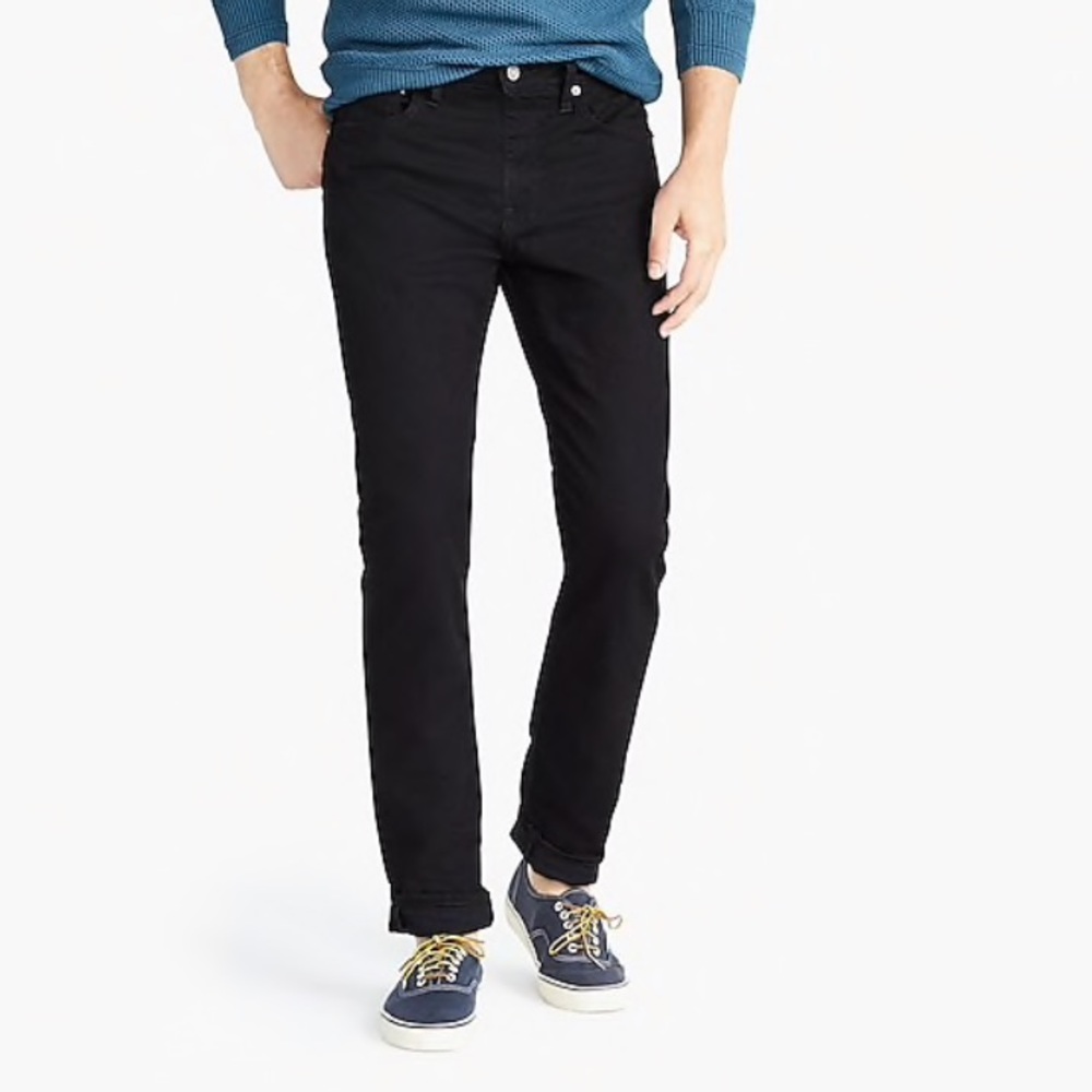 J Crew 484 Slim Jeans In Deep Black